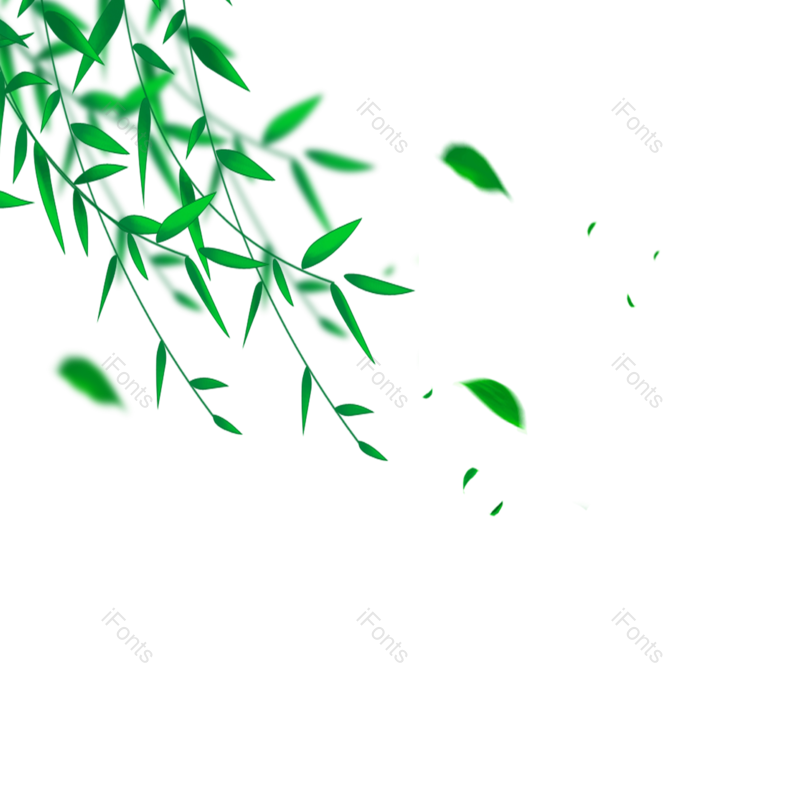 绿叶图片,绿叶装饰元素,卡通树叶PNG,绿色元素免抠素材